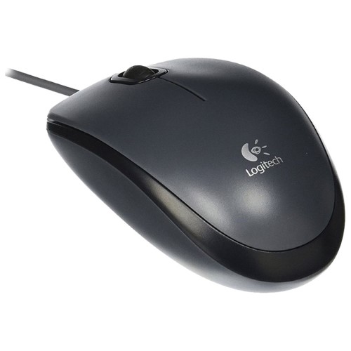 Miš USB 3tipke optički žični m100 Logitech sivo/crni blister (25081)