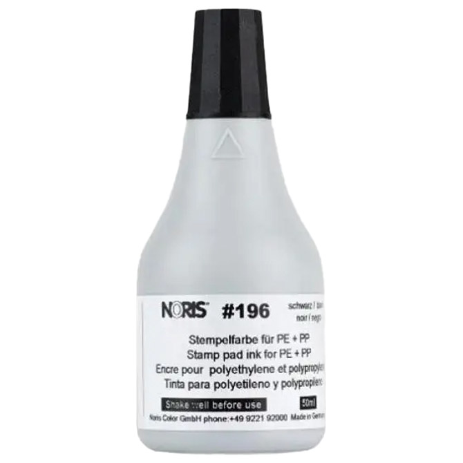 Boja za pečat (plastika) 50ml brzosušeća Noris Color 196cs crna (25165)