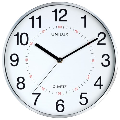 Sat zidni fi-28,5cm aria unilux metal 400094280 sivi (25275)