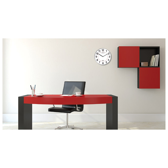 Sat zidni fi-28,5cm aria unilux metal 400094280 sivi (25275)