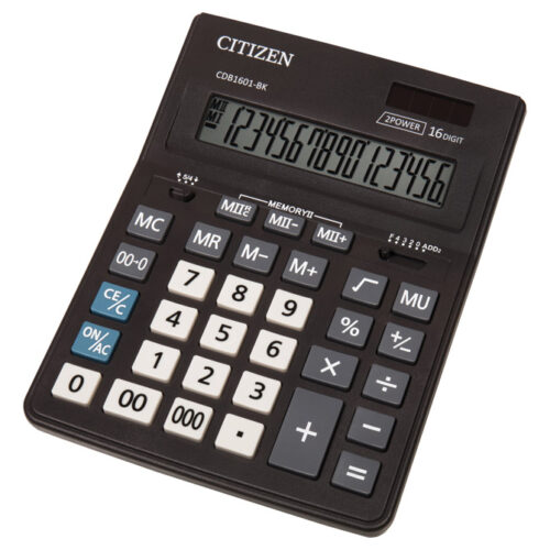 Kalkulator komercijalni 16mjesta Citizen CDB-1601 BK crni (25439)