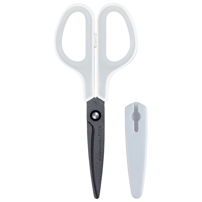 Škare uredske 17,5cm premazane fluorom fitcut curve sc-175sf plus,35056 bijelo/sive blister (26637)
