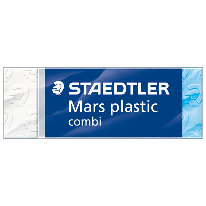 Gumica mars plastic combi staedtler 526 508 bijela/plava-komad (35053)