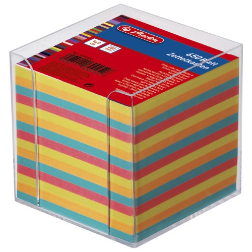Blok kocka pvc 9x9x9cm s papirom u boji herlitz 1600253 (35278)
