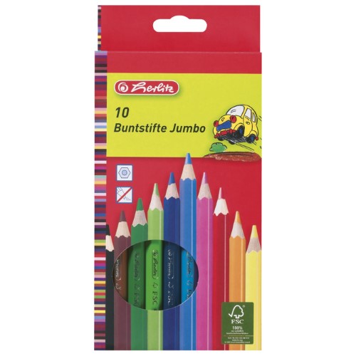 Boje drvene 10boja jumbo herlitz 10795276 blister (35421)
