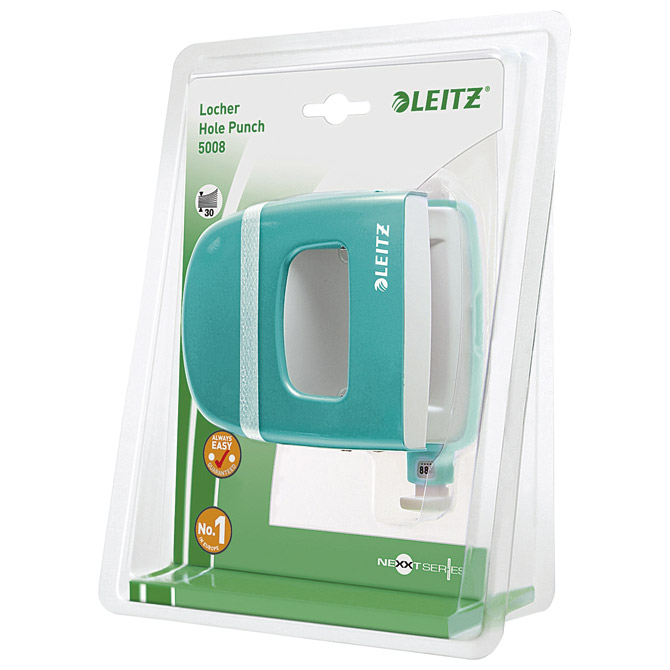 Bušač 2 rupe do 30 listova wow leitz 50081251 metalik tirkizni blister (35467)
