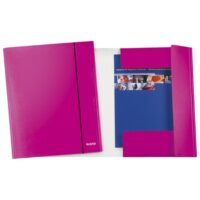 Fascikl klapa s gumicom karton A4 wow leitz 39830023 metalik rozi (35817)