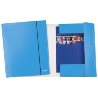 Fascikl klapa s gumicom karton A4 wow leitz 39830036 metalik svijetlo plavi (35818)