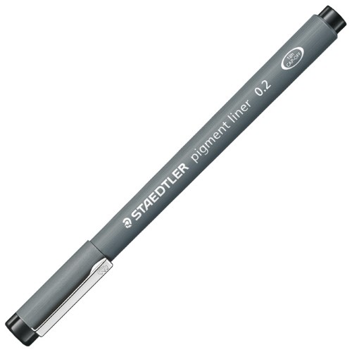 Flomaster za tehničko crtanje 0,2mm pigment liner staedtler 308 02-9 crni (35897)