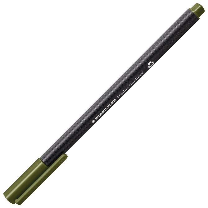 Flomaster fineliner 0,3mm triplus staedtler 334-57 maslinasto zeleni (35924)