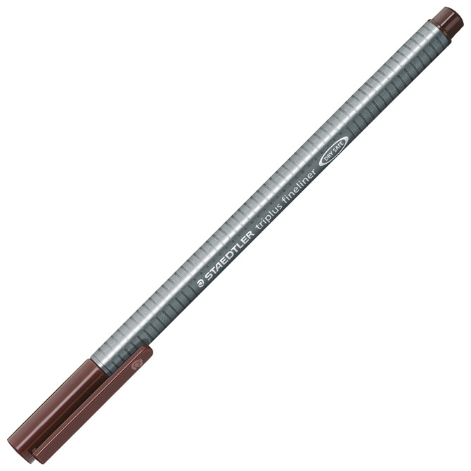 Flomaster fineliner 0,3mm triplus staedtler 334-76 smeđi (35928)