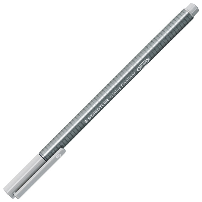 Flomaster fineliner 0,3mm triplus staedtler 334-82 svijetlo sivi (35929)