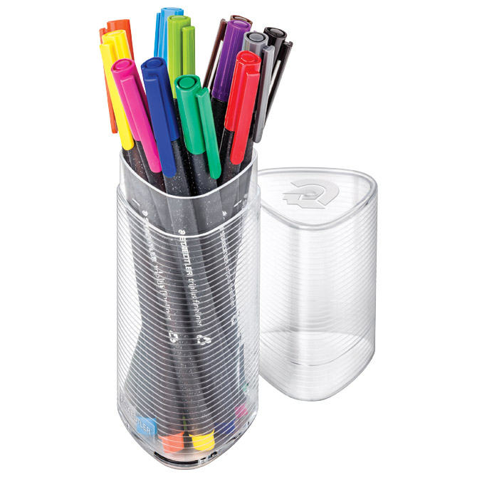 Flomaster fineliner 0,3mm 12boja u čaši triplus staedtler 334 pr12 (35931)