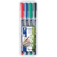 Marker permanentni 1mm pk4 reciklirani lumocolor staedtler 317 wp4 (35966)