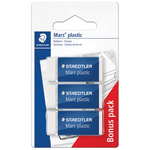 Gumica mars plastic mini pk3 staedtler 52653abk3d - 2 plus 1 gratis (36011)
