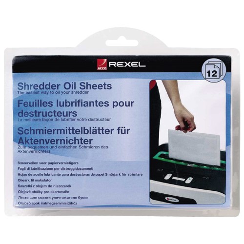 List uljni za podmazivanje uništavača A5 pk12 rexel 2101948 blister (36343)
