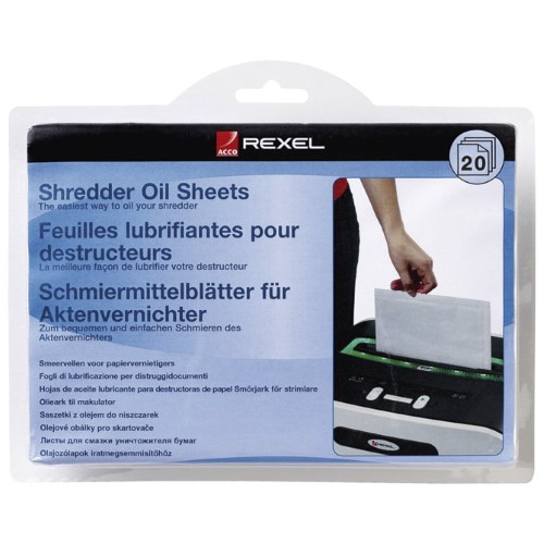 List uljni za podmazivanje uništavača A5 pk20 rexel 2101949 blister (36344)
