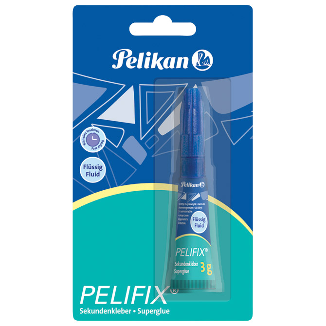 Ljepilo trenutačno 3g pelifix superglue pelikan 340067 blister (36371)