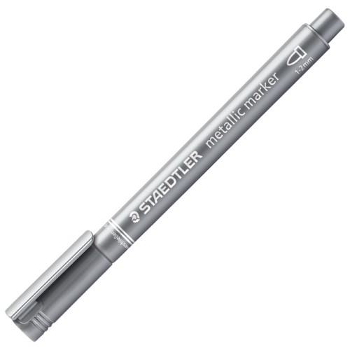 Marker nepermanentni 1-2mm metallic pen staedtler 8323-81 srebrni (36541)