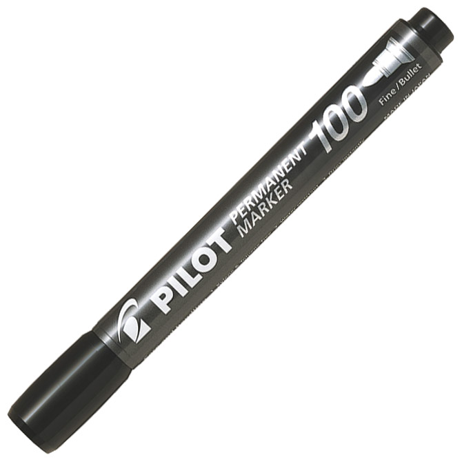 Marker permanentni 1mm okrugli vrh pilot sca-100-b crni (36561)