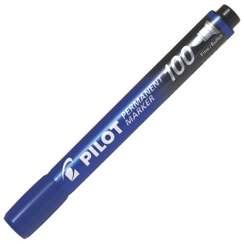 Marker permanentni 1mm okrugli vrh pilot sca-100-l plavi (36564)