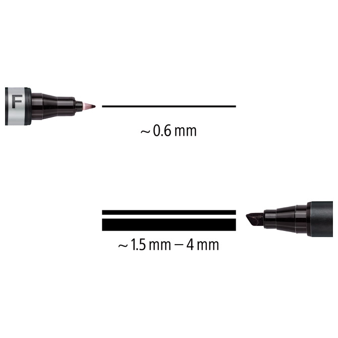Marker permanentni obostrani 0,6 i 1,5mm lumocolor staedtler 348-9 crni (36588)