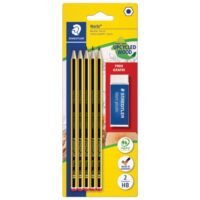 Olovka grafitna hb noris pk5 plus gumica staedtler 120 a sbkd blister (37129)