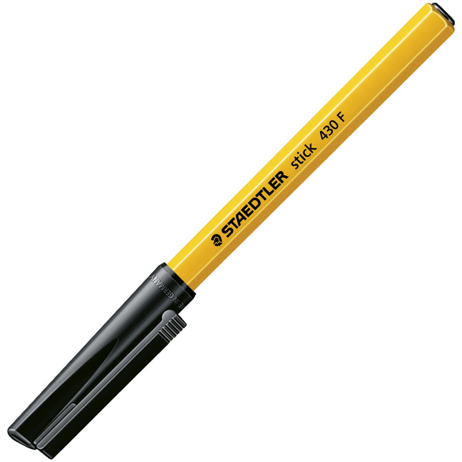 Olovka kemijska stick staedtler 430 f-9 crna (37264)