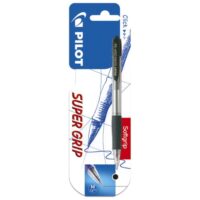 Olovka kemijska super grip pilot bpgp-10r-m crna blister (37277)