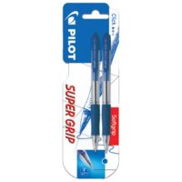 Olovka kemijska super grip pk2 pilot bpgp-10r-f plava/plava blister (37284)