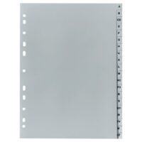 Pregrada plastična A4 a-z 20l herlitz 10843522 siva (37935)