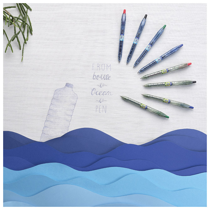 Roler gel 0,5mm bottle to pen begreen pilot bl-b2p-5-bg-ff-r crveni (38051)