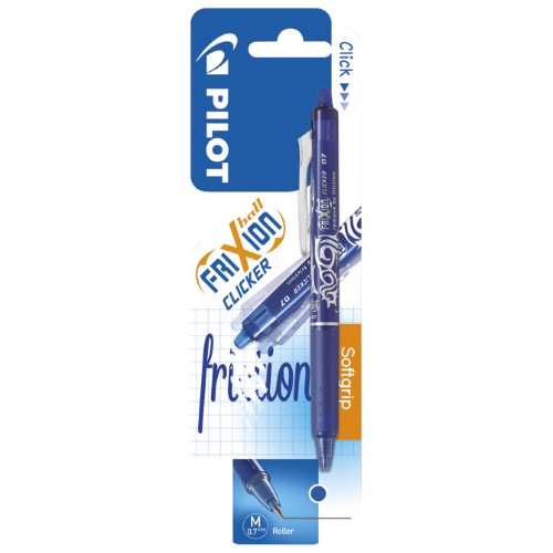 Roler gel 0,7mm frixion ball clicker piši-briši pilot blrt-fr7-l plavi blister (38077)