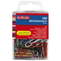 Spajalice ručne pvc kutija pk100 herlitz 8760811 boja blister (38575)