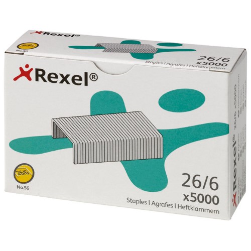Spajalice strojne br.26/6 pk5000 no,56 rexel 6025 (38586)