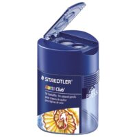 Šiljilo metalno s pvc kutijom 2rupe trokutasto noris club staedtler 512 128 (38849)