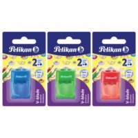 Šiljilo pvc s pvc kutijom 2rupe pelikan 700245 sortirano blister (38855)