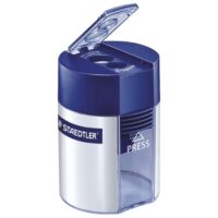 Šiljilo metalno s pvc kutijom 2rupe staedtler 512 001 plavo/srebrno (38856)