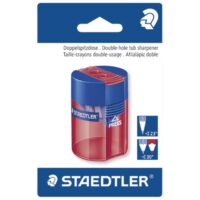 Šiljilo metalno s pvc kutijom 2rupe staedtler 512 006 bk blister (38857)