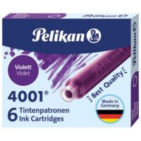 Tinta za nalivpero patrone pk6 4001 pelikan 301697 ljubičasta (39011)