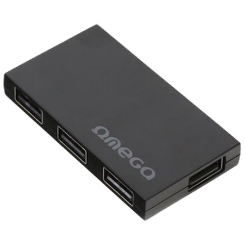 USB HUB 2.0 EXTERNI 4-PORTNI BLACK BOX OMEGA CRNI (40028)