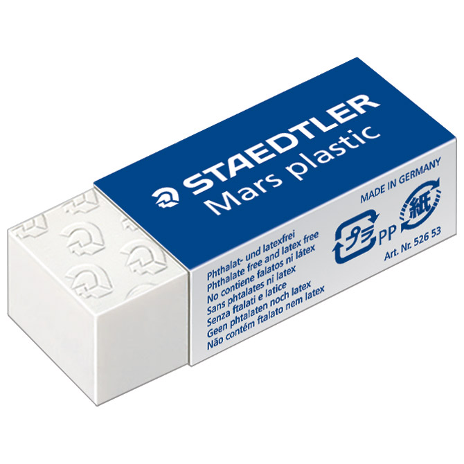 Gumica mars plastic design journey mini pk2 staedtler 52653bk2-c blister (40632)