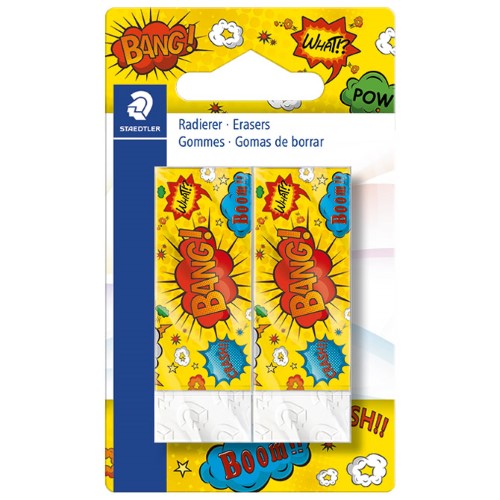 Gumica rasoplast b20 pk2 comic staedtler 526b2cobk2 blister (40634)