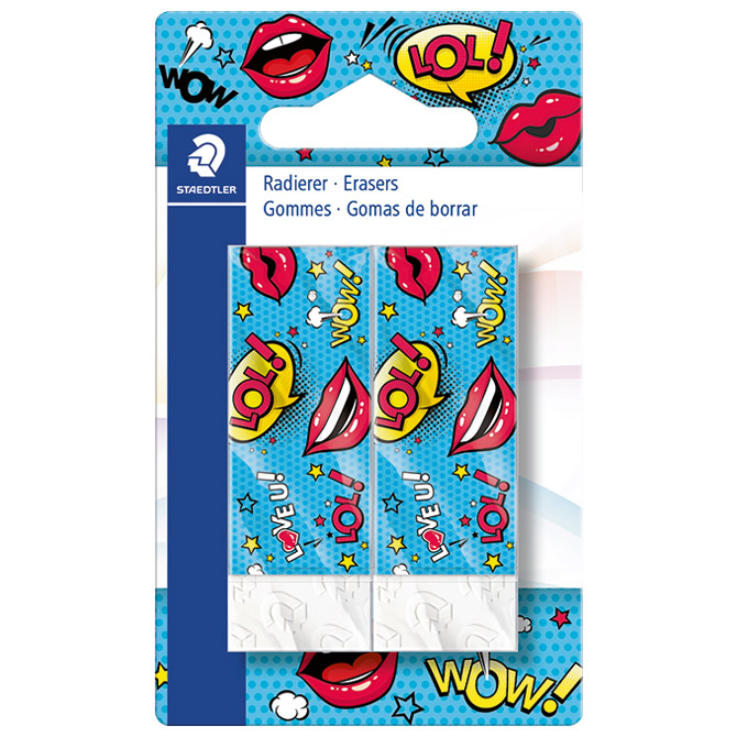 Gumica rasoplast b20 pk2 comic staedtler 526b2cobk2 blister (40634)
