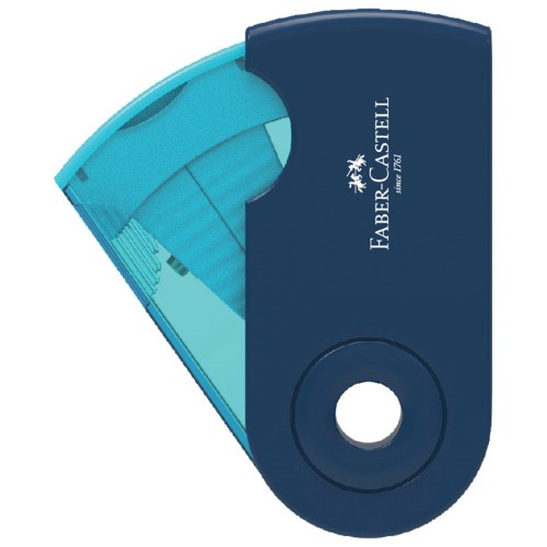 Šiljilo pvc s pvc kutijom 1rupa sleeve mini faber castell 182714 sortirano (40685)