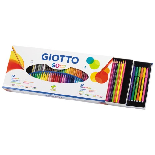 Boje drvene 50boja giotto stilnovo plus flomaster 40boja giotto turbo colour fila 2575 (40793)