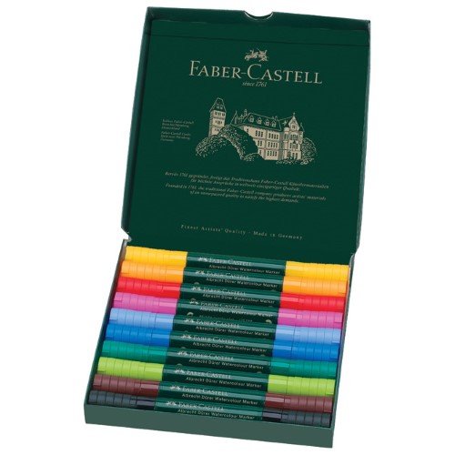 Marker obostrani akvarel 10boja albrecht dürer faber castell 160310 sortirano (41369)