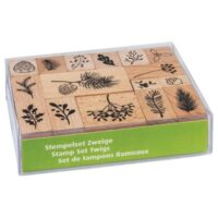 Žig s motivom 15 uzoraka drveni novogodišnji grančice heyda 20-48886 77 (41538)