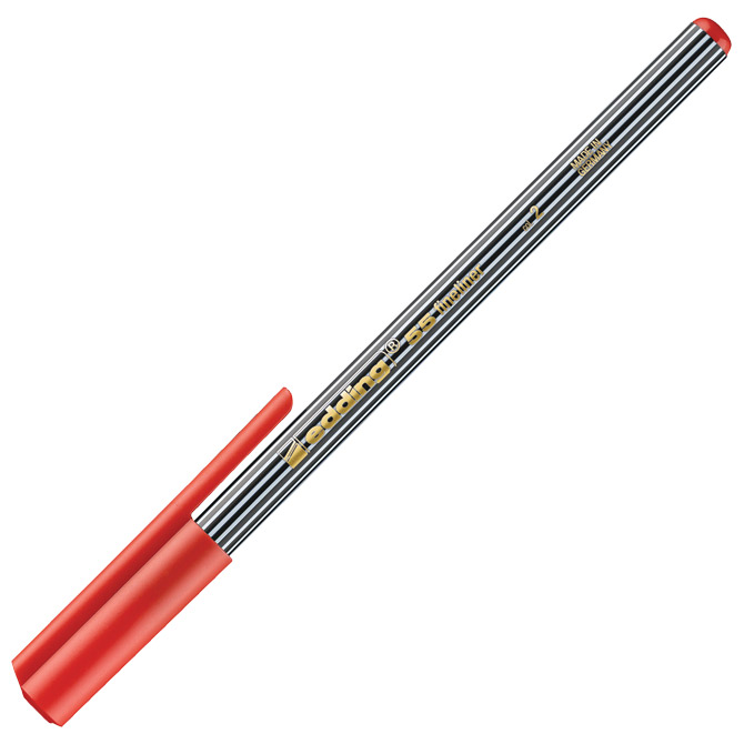 Flomaster fineliner 0,3mm edding 55 crveni (41606)