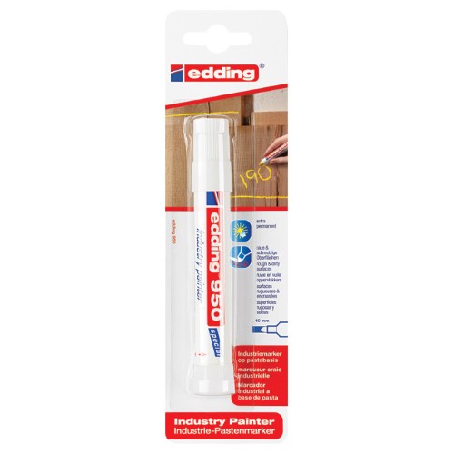 Marker industrijski painter permanentni 10mm edding 950/1 bijeli blister (42010)
